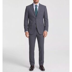 DKNY Mens Charcoal Gray 2 Piece Suit 36R Pants 29x32 Blazer Jacket